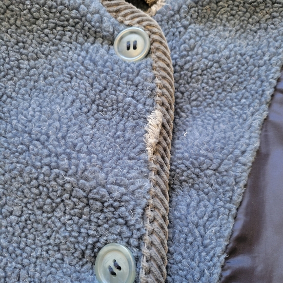 CS Signature Jacket Sz S Reversible Sherpa Windbreaker Blue Colorblock Coat Vtg - Picture 14 of 14